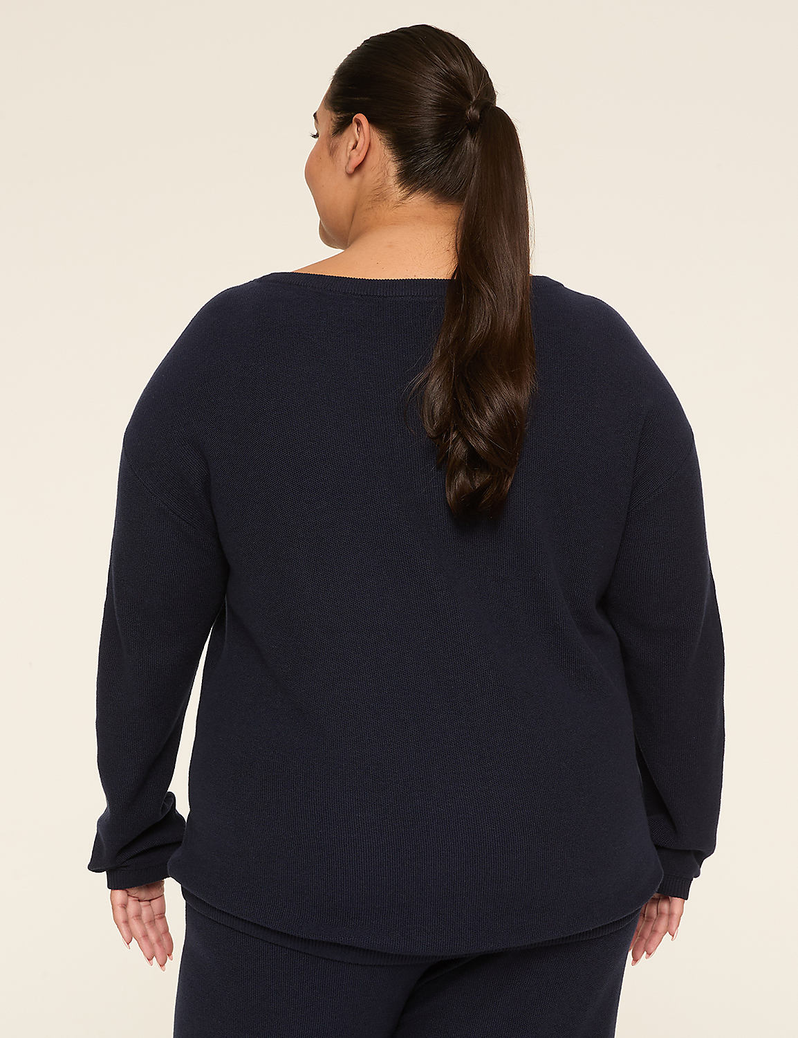 LIVI Boatneck Tie Hem Sweater Product Image 2