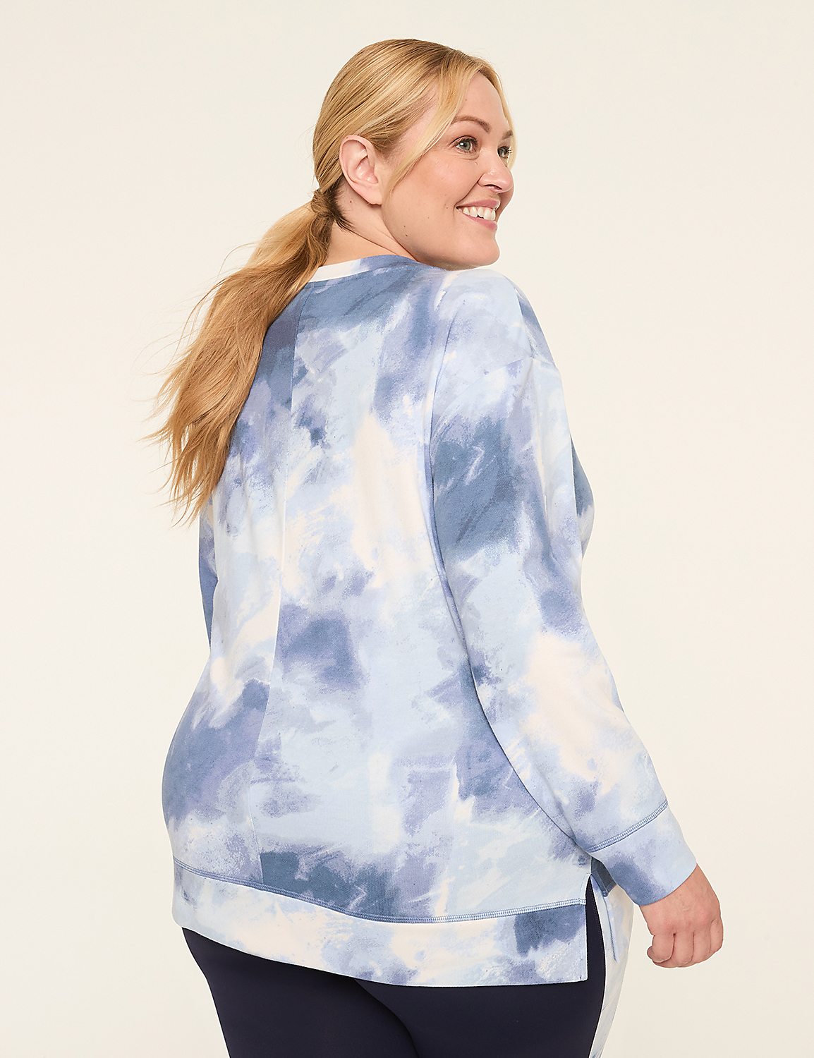 LIVI V-Neck French Terry Sweatshirt Product Image 2