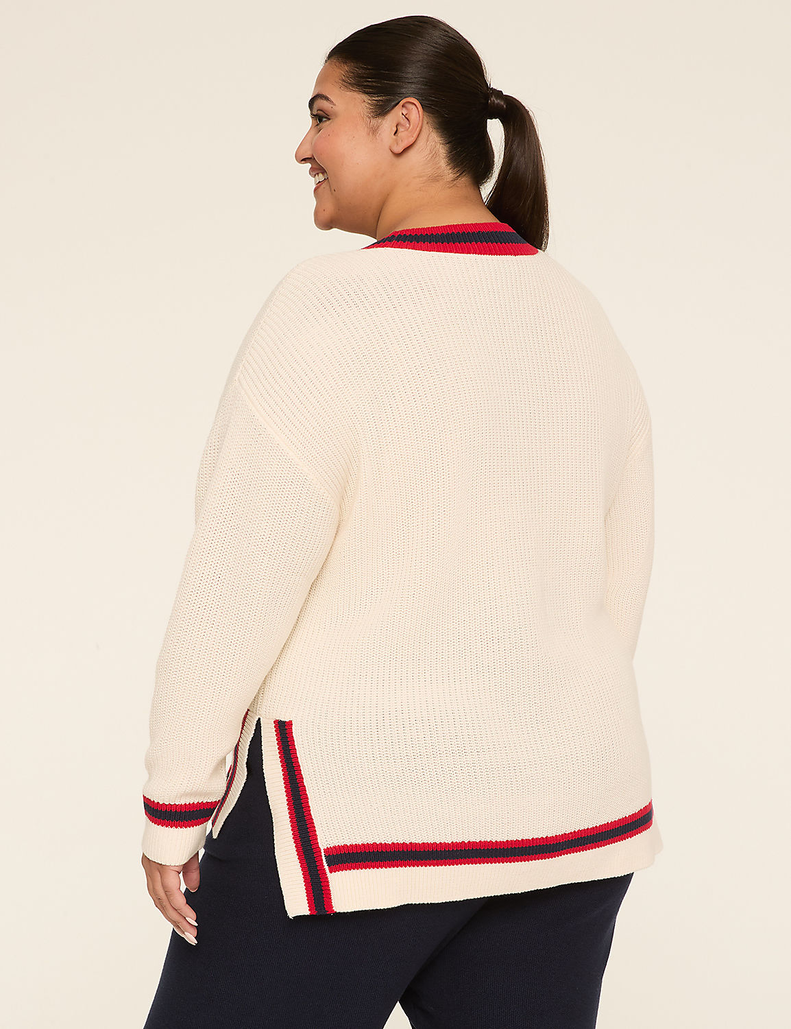 LIVI Long-Sleeve V-Neck Sweater Product Image 2