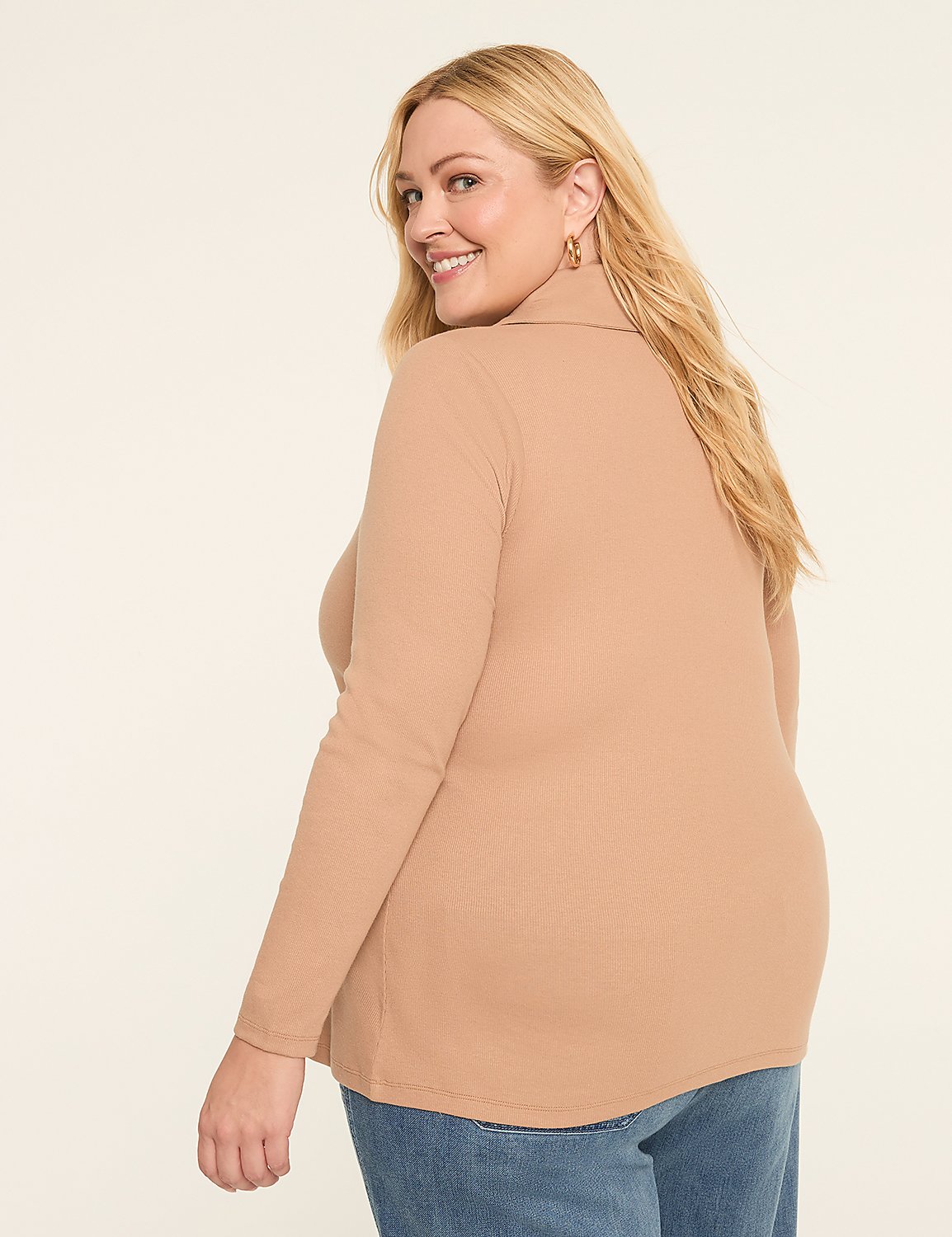 Long-Sleeve Rib Polo Product Image 2