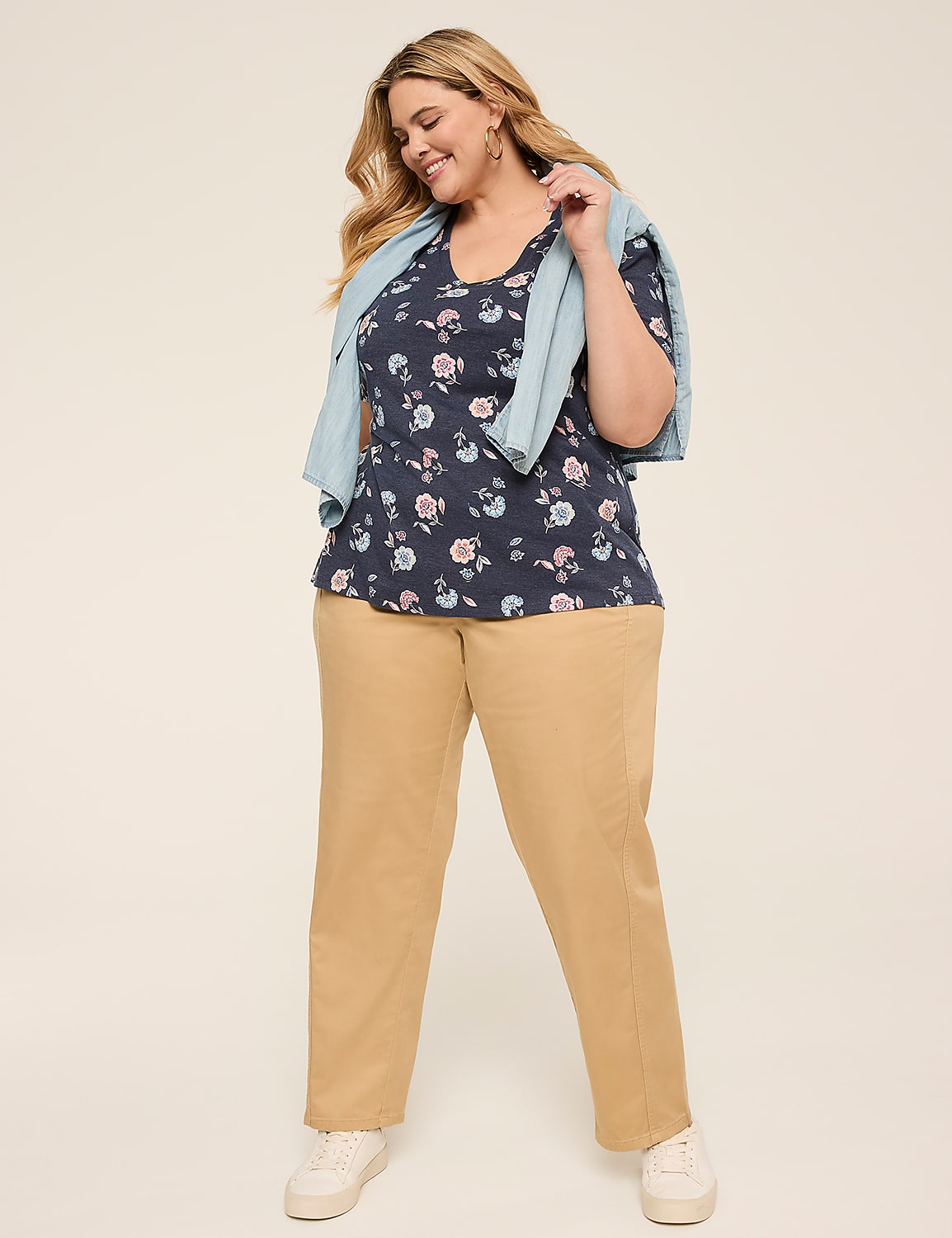 Pull-On Sateen Chino Ankle Pant Product Image 3