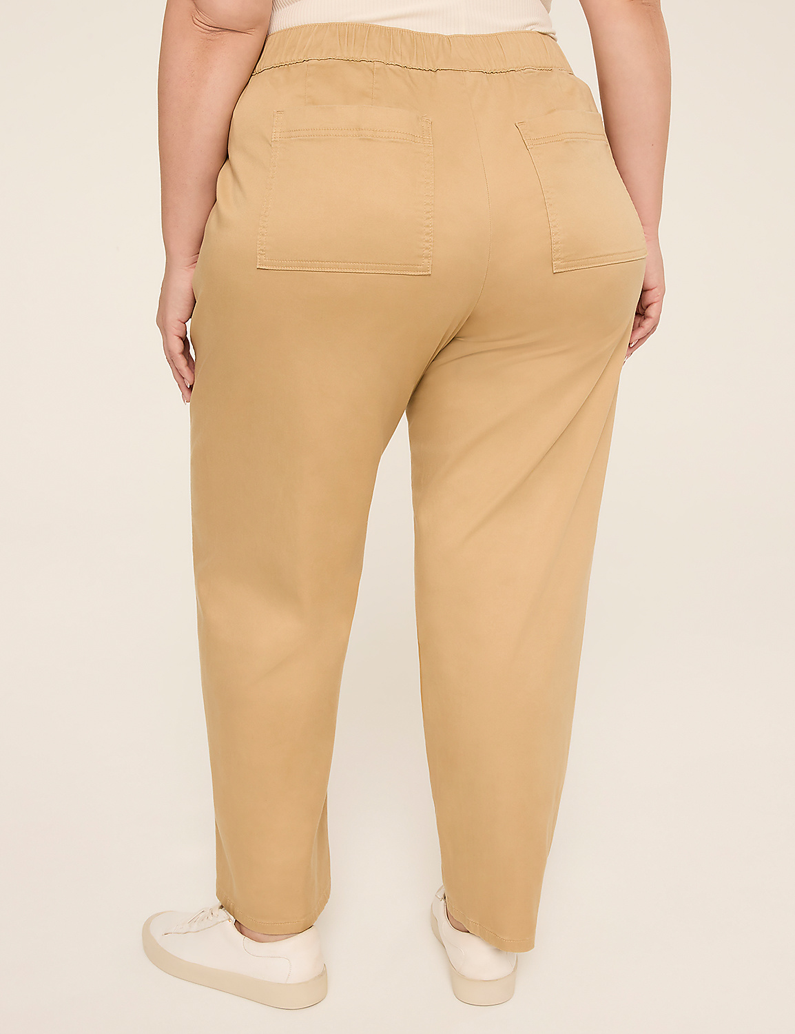 Pull-On Sateen Chino Ankle Pant Product Image 2
