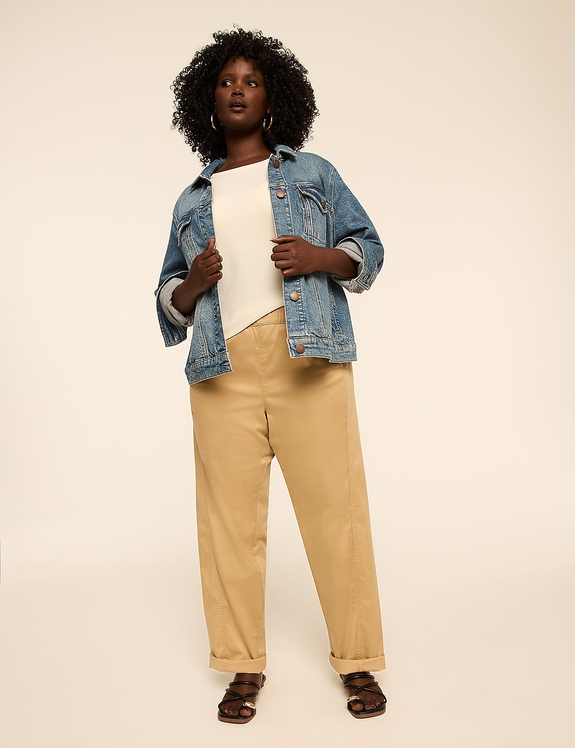 Pull-On Sateen Chino Ankle Pant Product Image 6