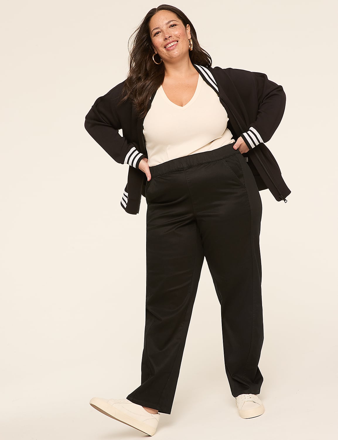 Pull-On Sateen Chino Ankle Pant Product Image 3