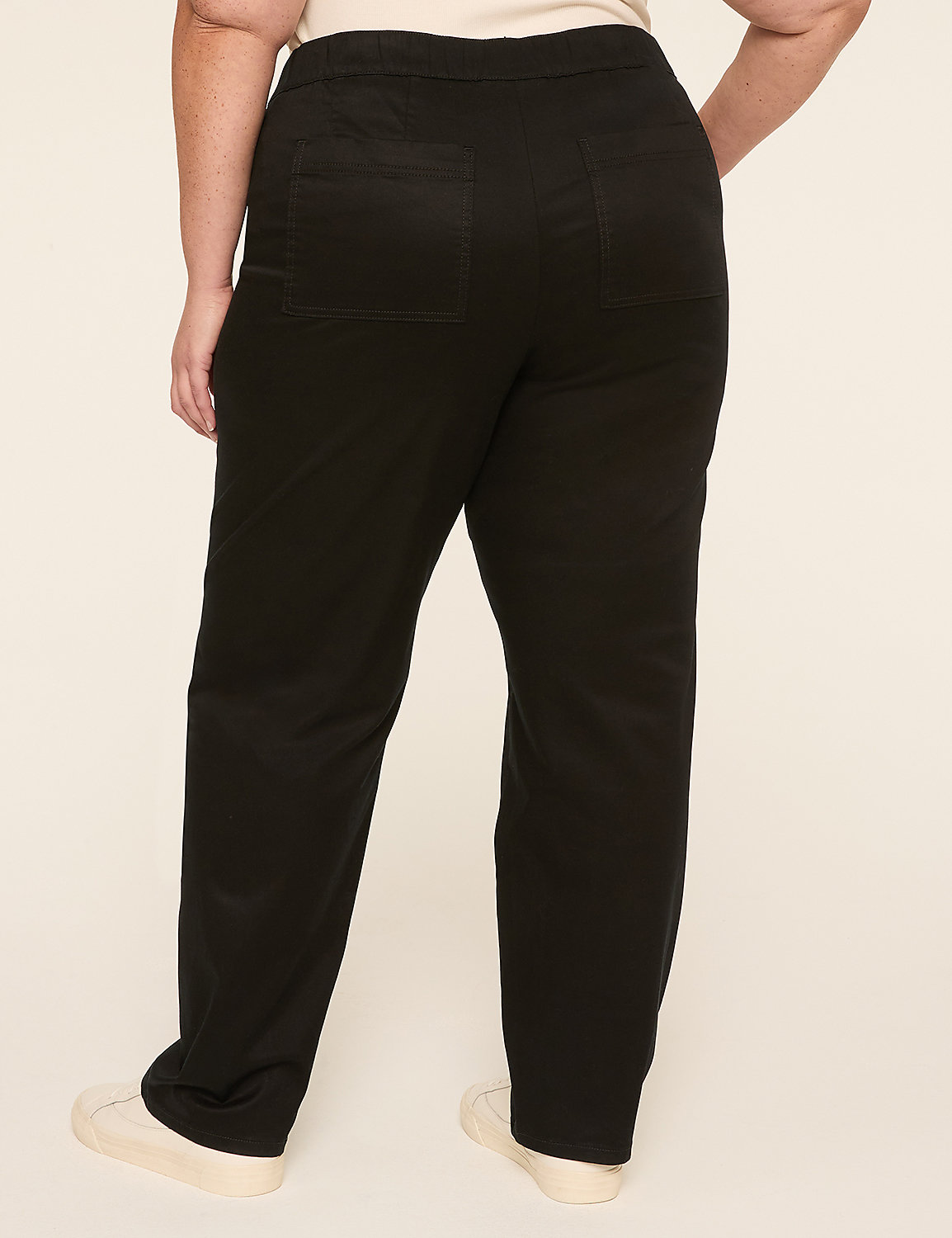 Pull-On Sateen Chino Ankle Pant Product Image 2