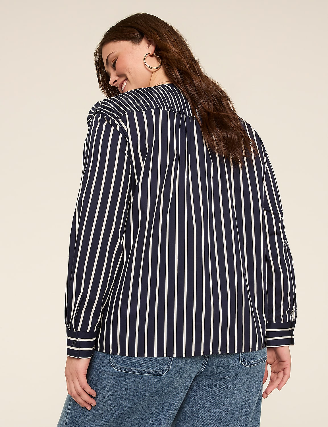 Long-Sleeve Button-Front Shirt Product Image 2