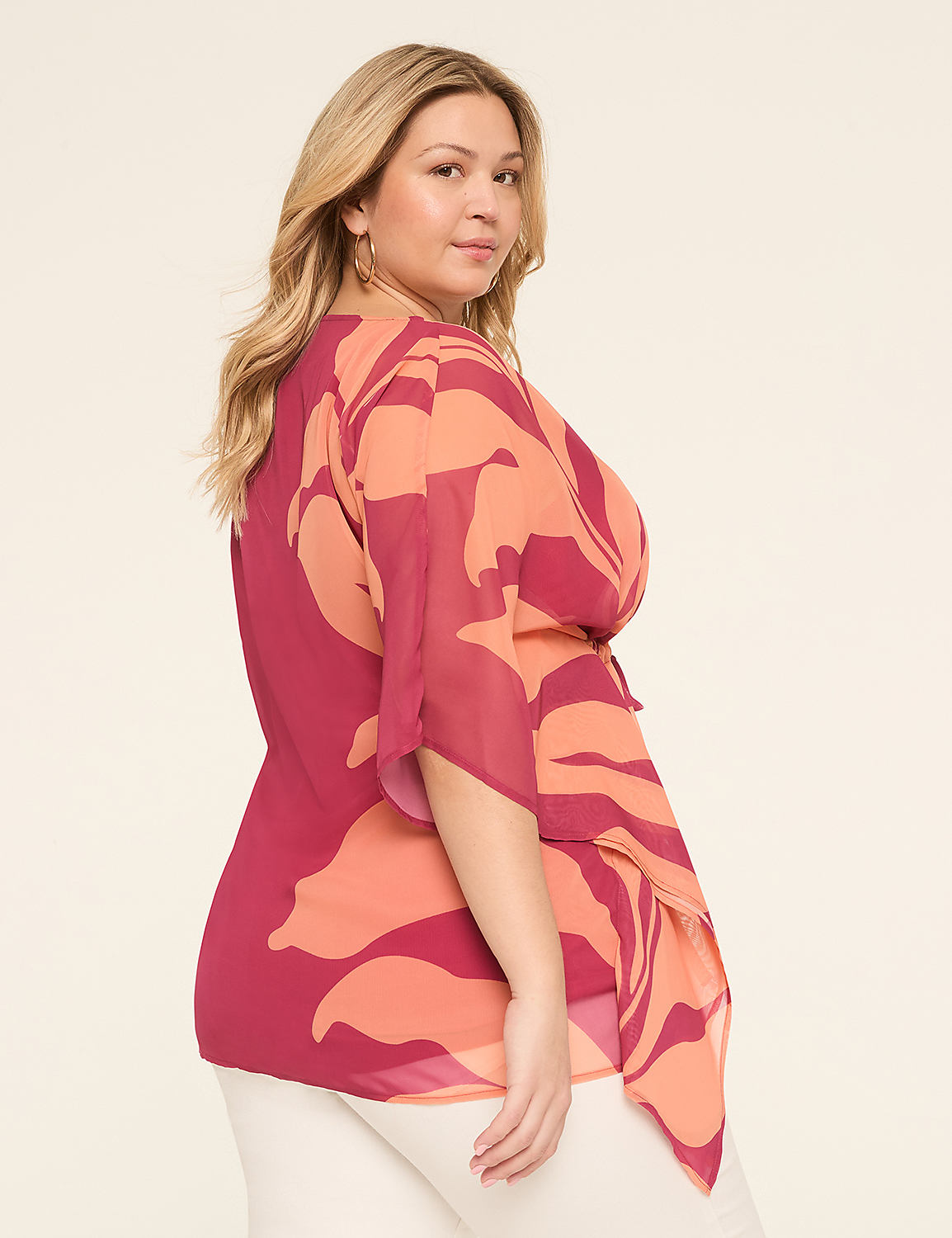 V-Neck Kimono Top Product Image 2