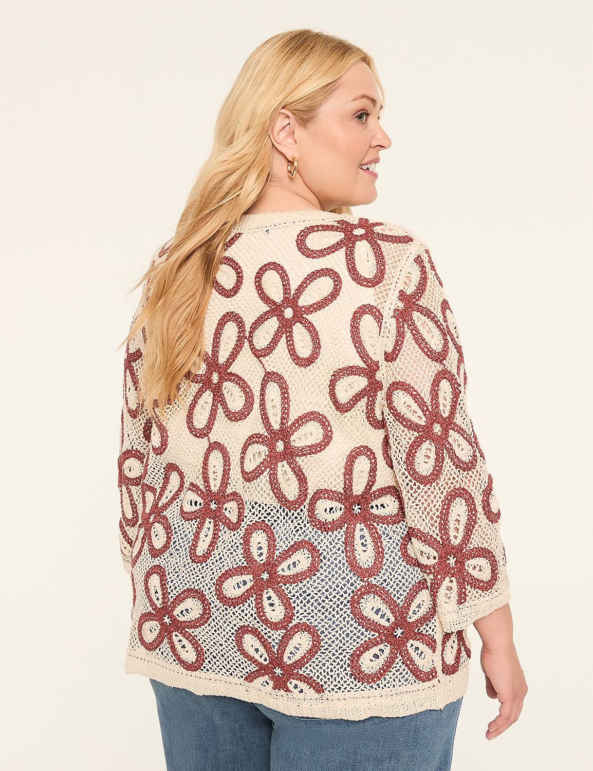 Open-Front Crochet Overpiece Product Image 2