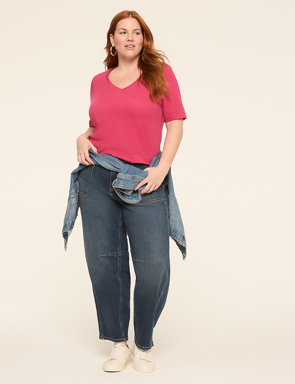 Perfect Sleeve V-Neck Tee Product Image 3