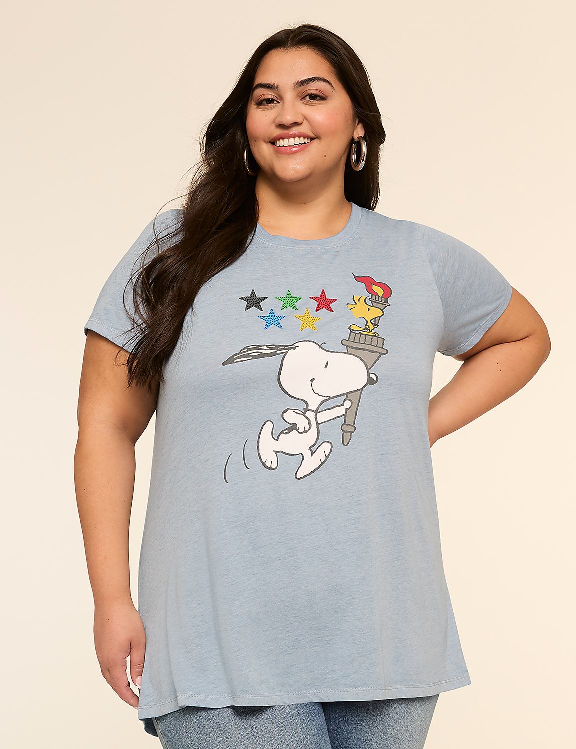 Snoopy Flame Torch Graphic Tee Product Image 1