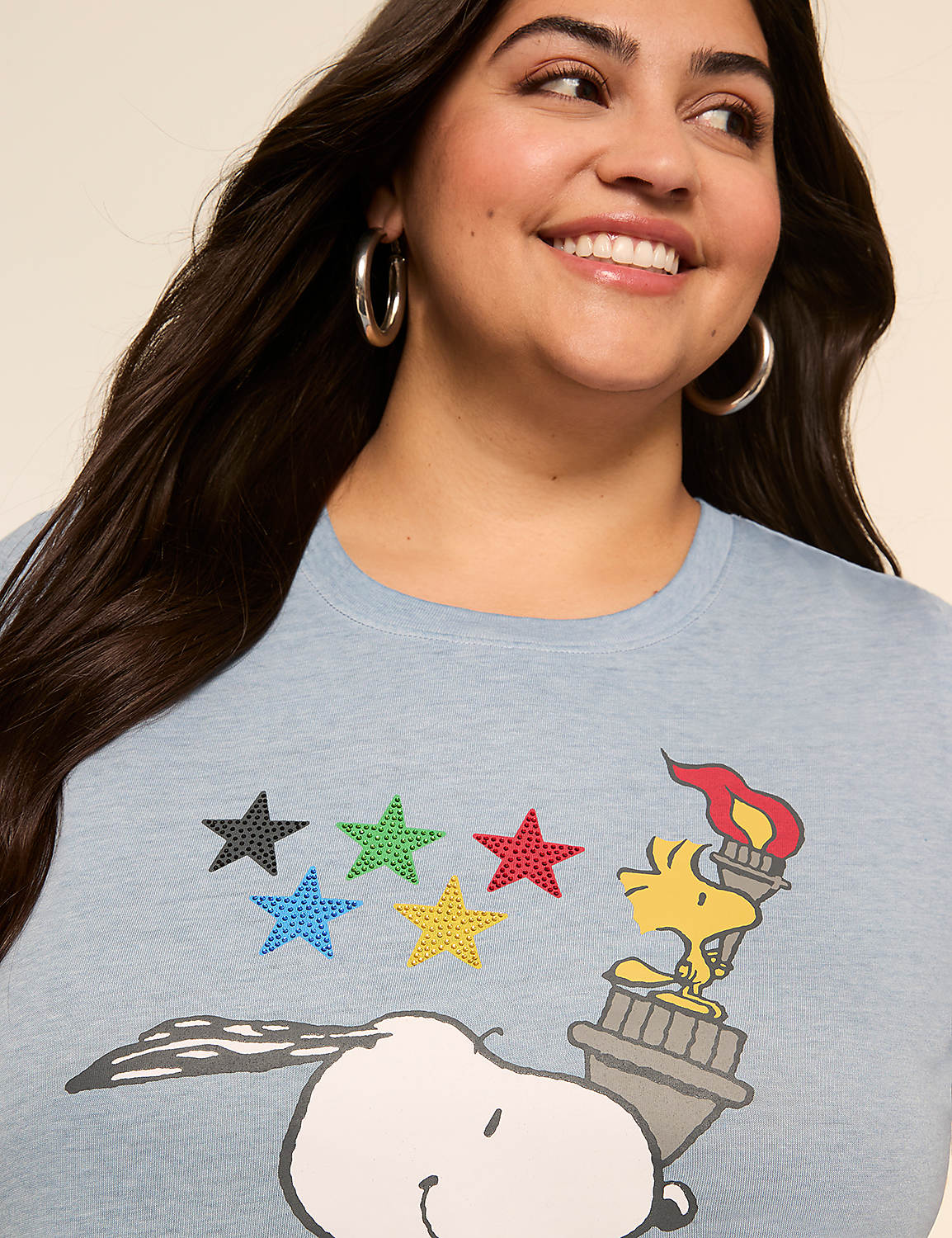 Snoopy Flame Torch Graphic Tee Product Image 4