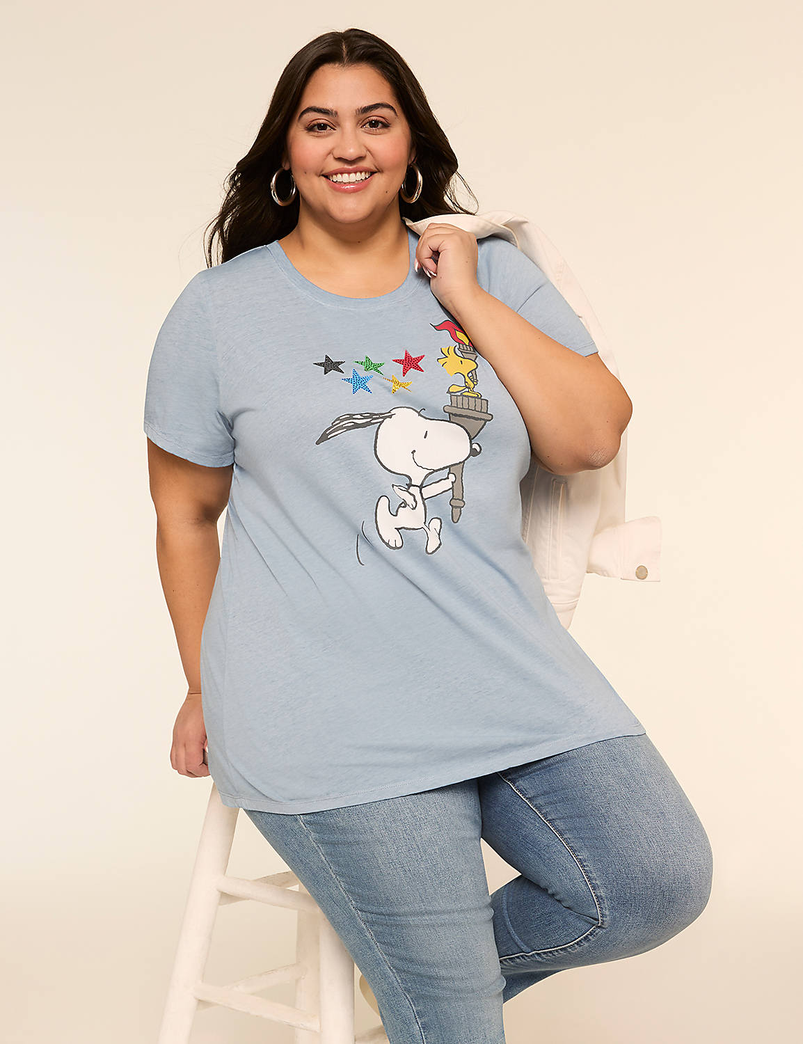 Snoopy Flame Torch Graphic Tee Product Image 3