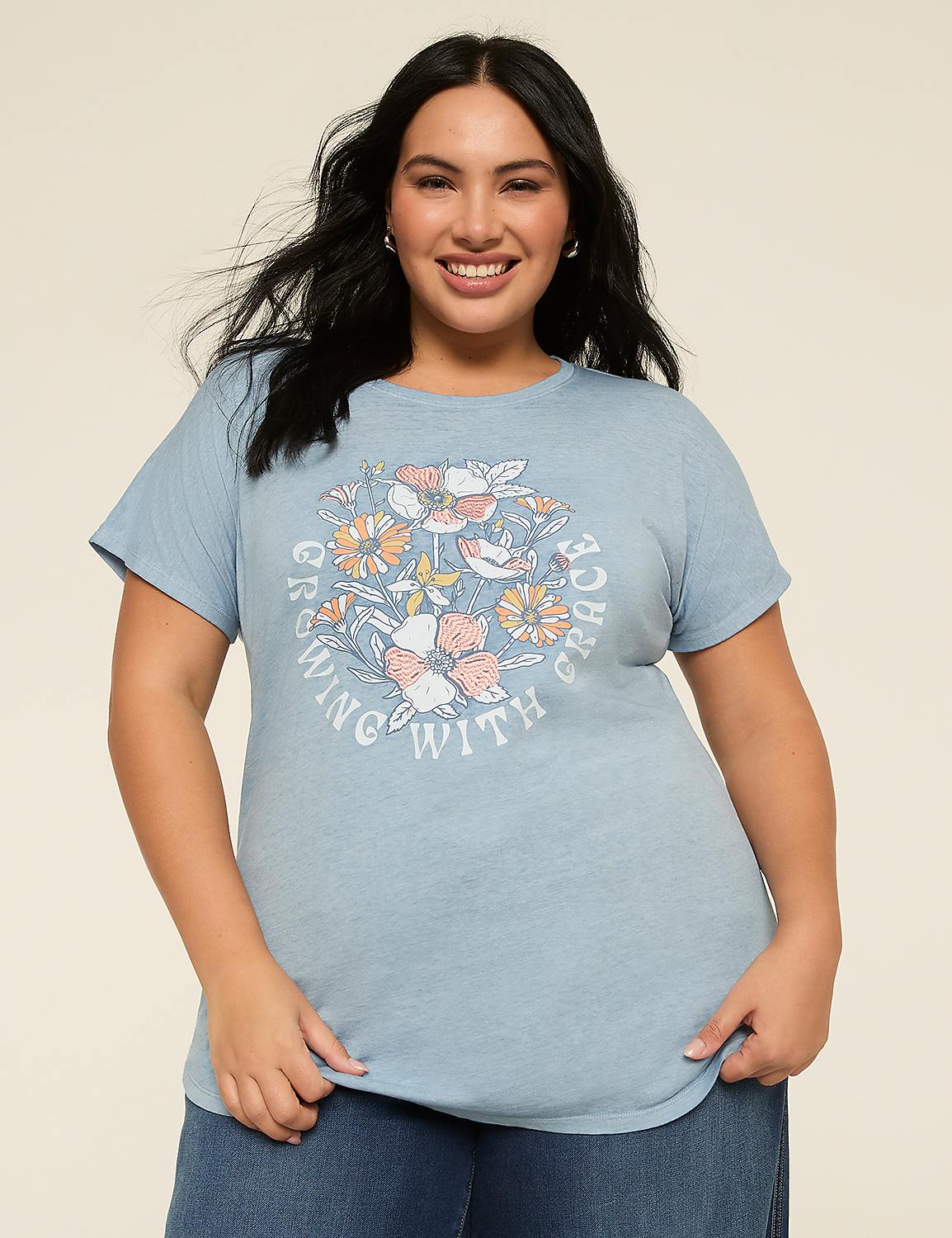 Growing With Grace Short-Sleeve Graphic Tee Product Image 1