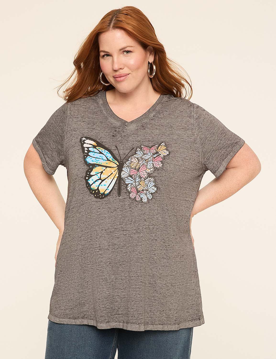 Butterfly Graphic Tee Product Image 1