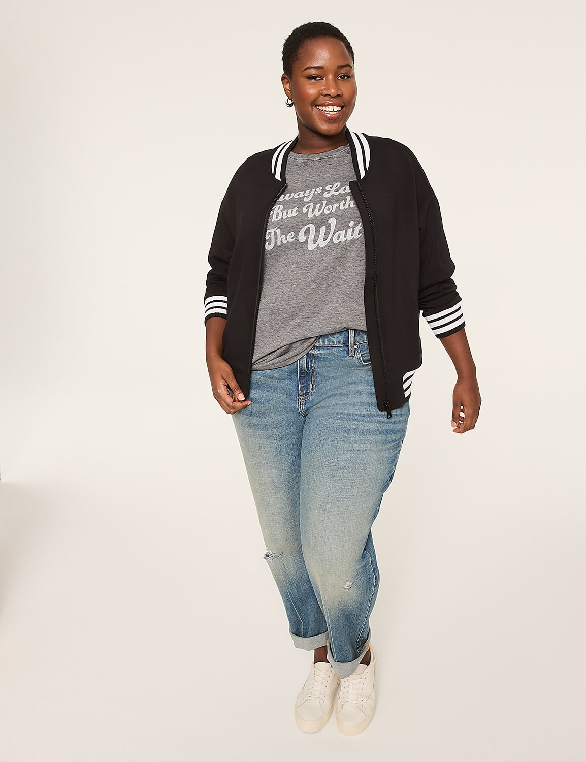 Always Late But Worth The Wait Graphic Tee Product Image 3