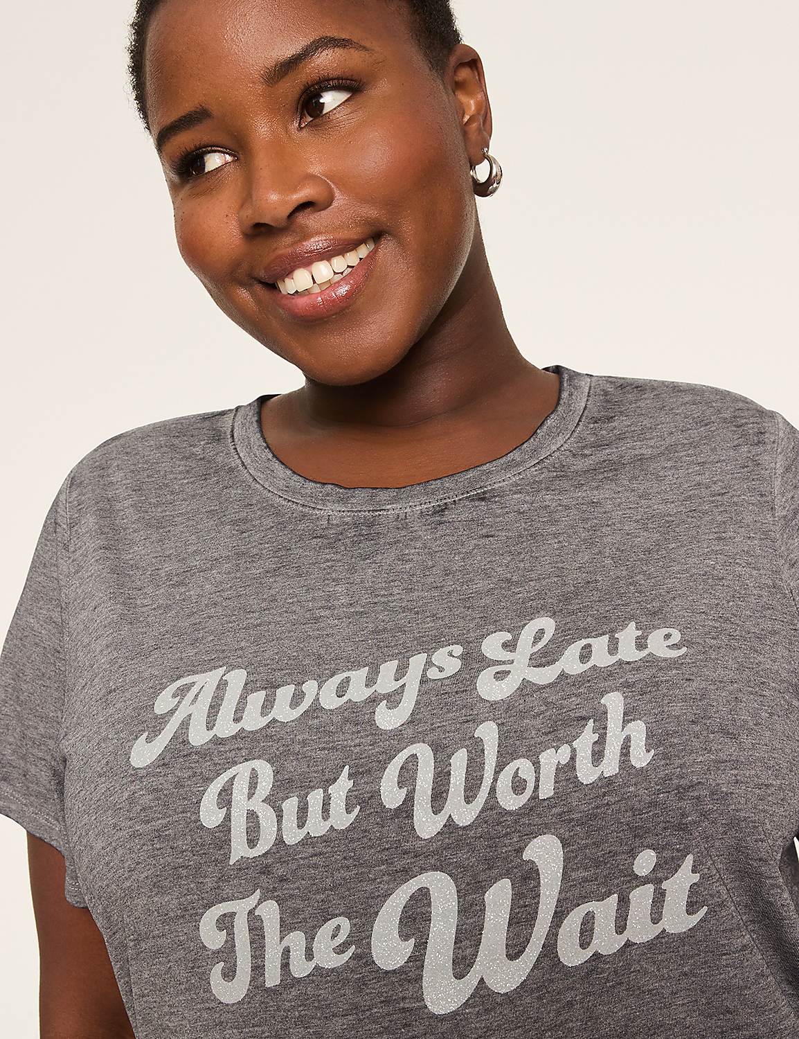 Always Late But Worth The Wait Graphic Tee Product Image 4