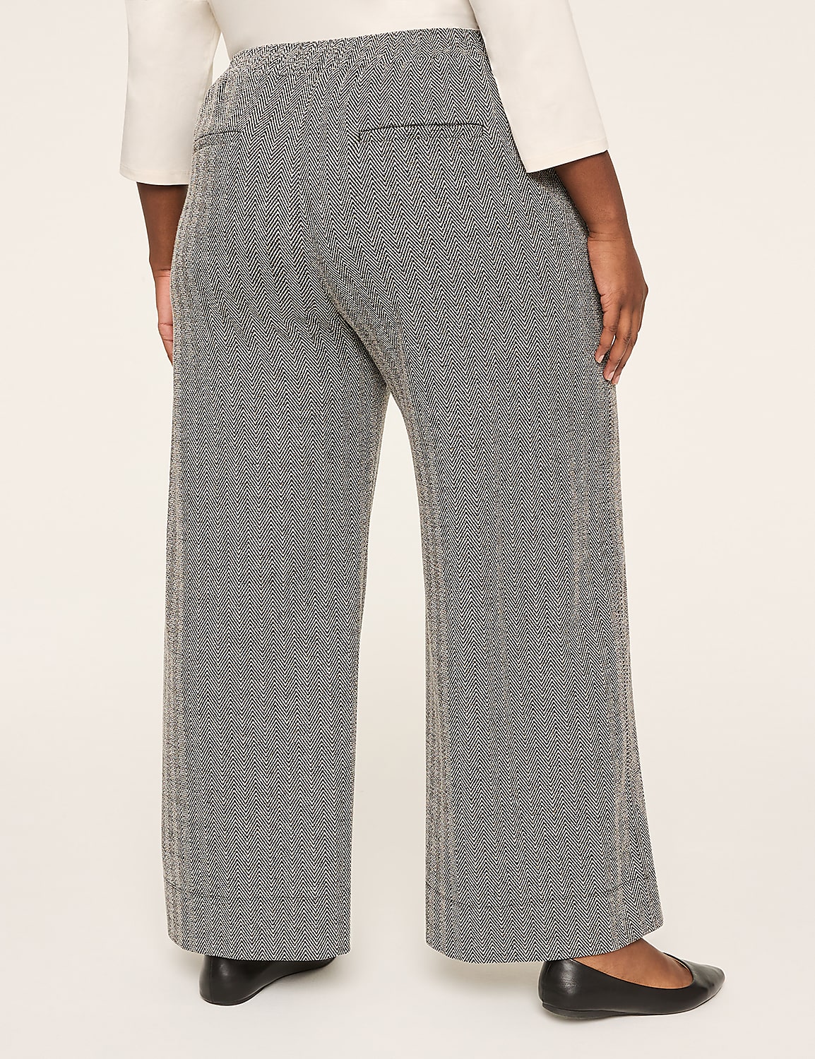 Ponte Pull-On Wide Leg Pant Product Image 2