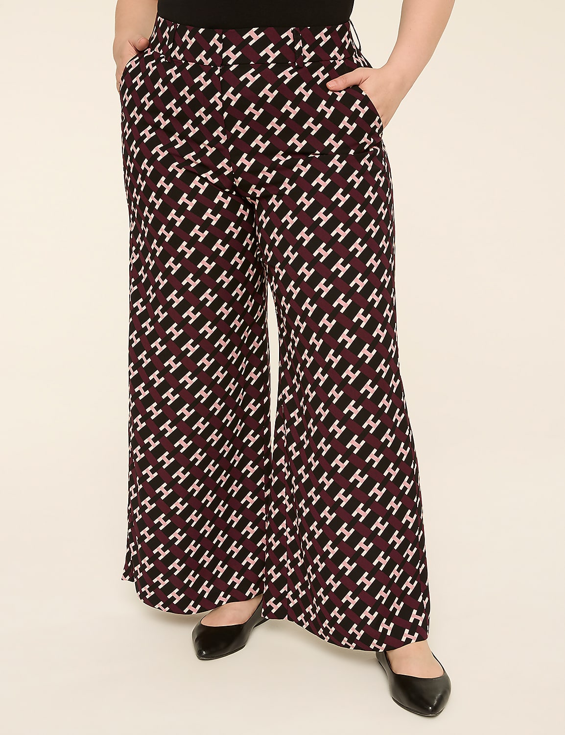 Wide Leg Print Pant Product Image 1