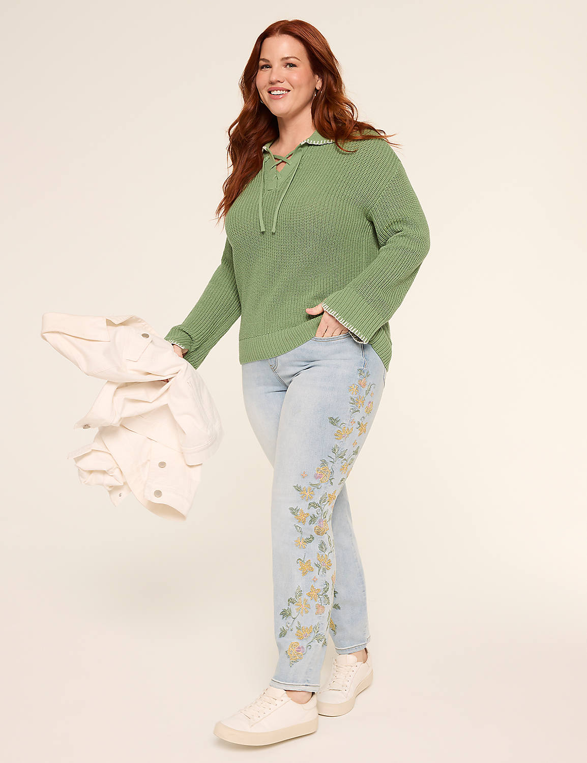 Embroidered Skinny Jean Product Image 3