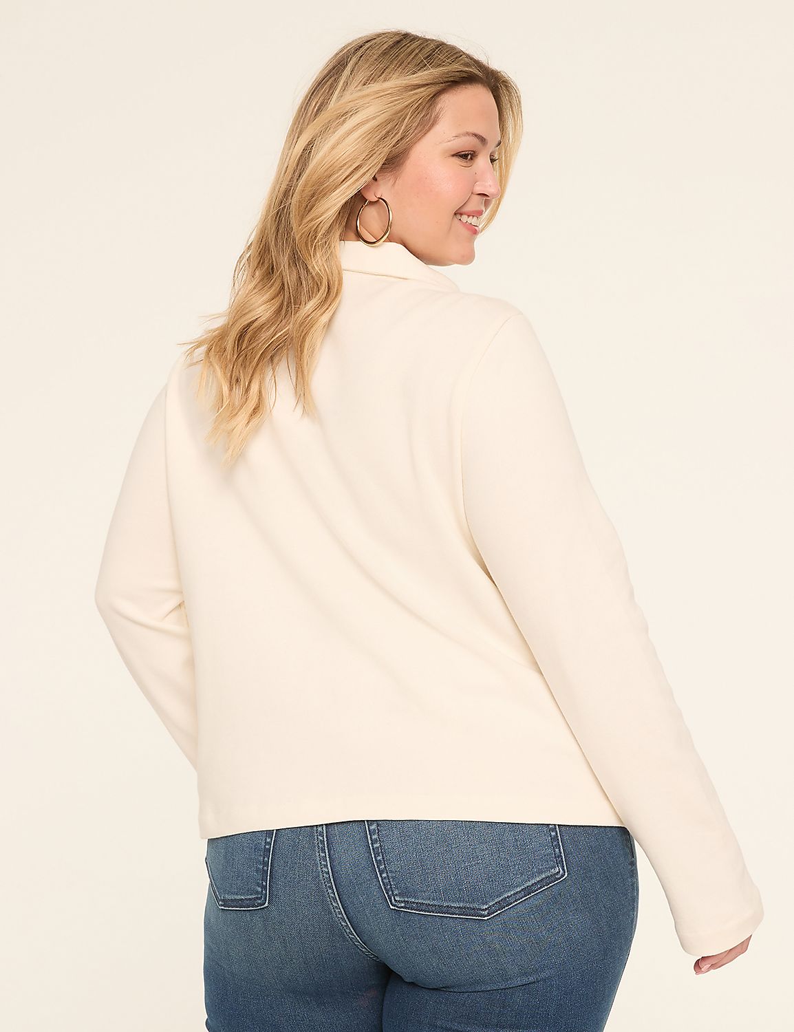 French Terry Double-Breasted Jacket Product Image 2