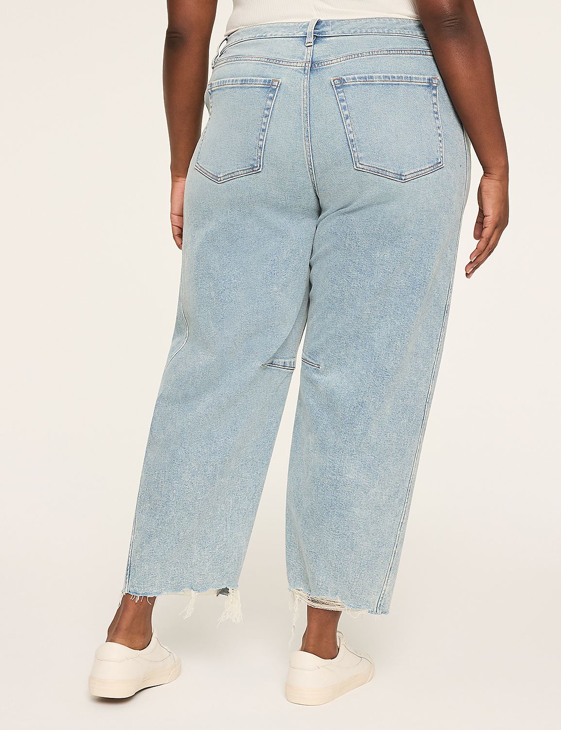 Barrel Raw Hem Jean Product Image 2