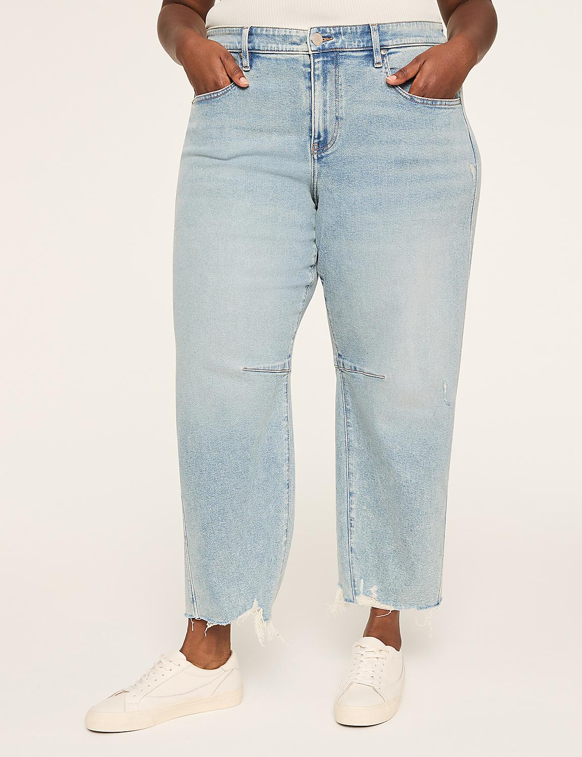 Barrel Raw Hem Jean Product Image 1