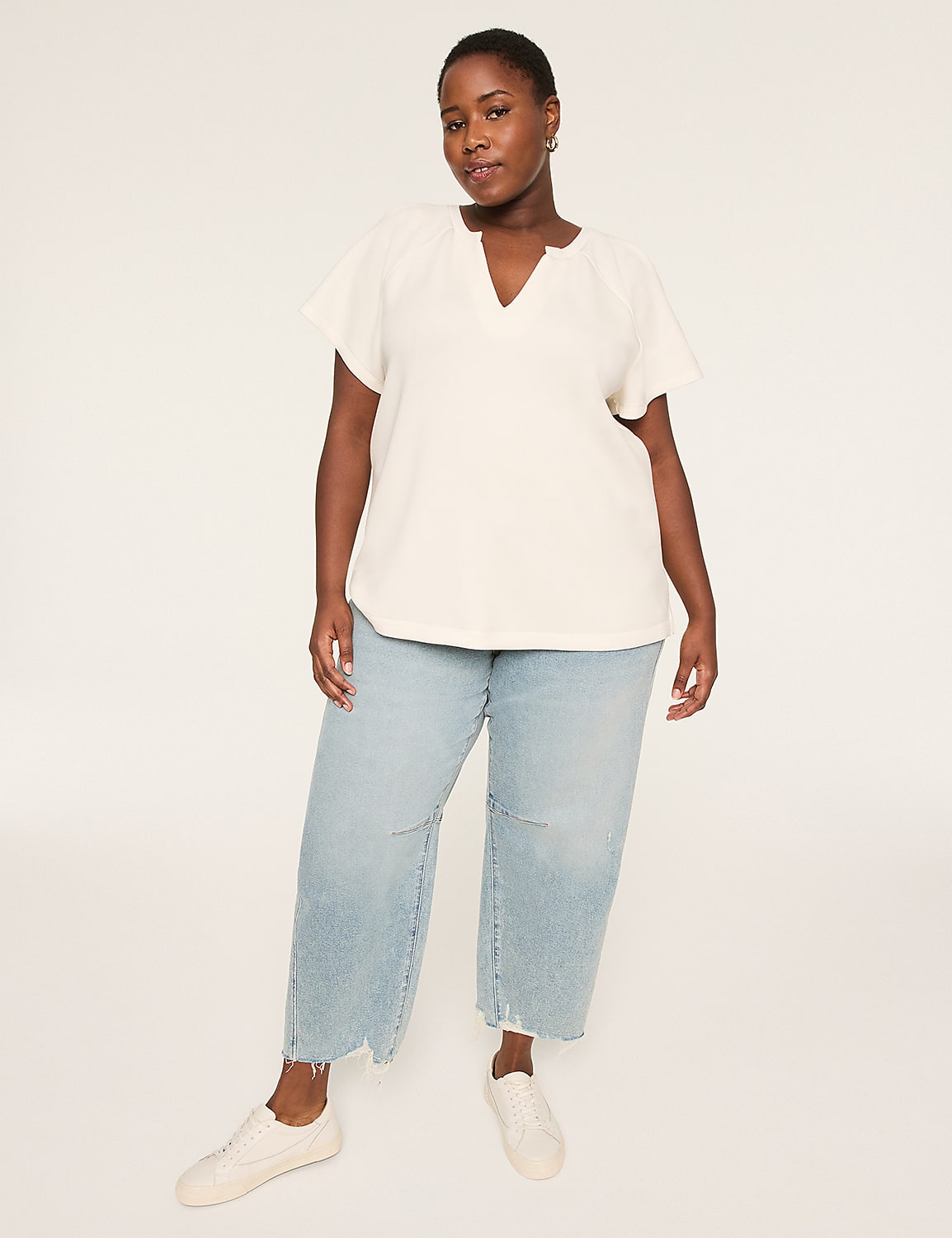 Barrel Raw Hem Jean Product Image 3