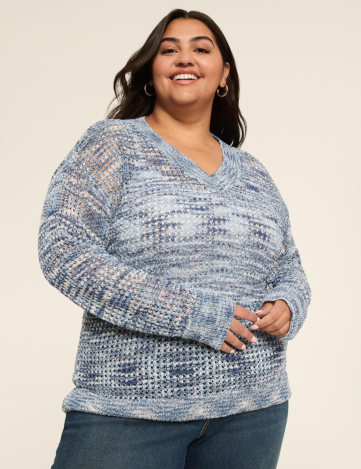Classic Long Sleeve V-Neck Sweater Product Image 1