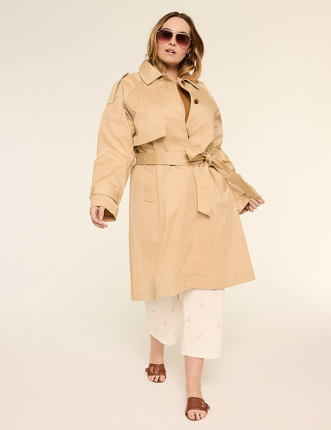 Twill Trench Coat Product Image 1