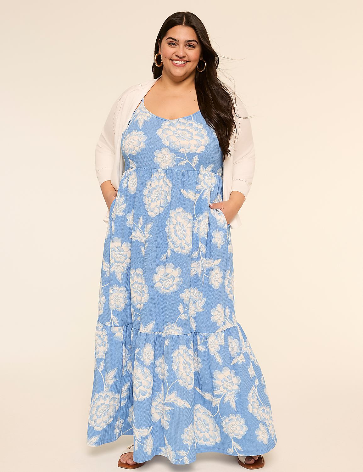 Sleeveless Tiered Maxi Dress Product Image 1