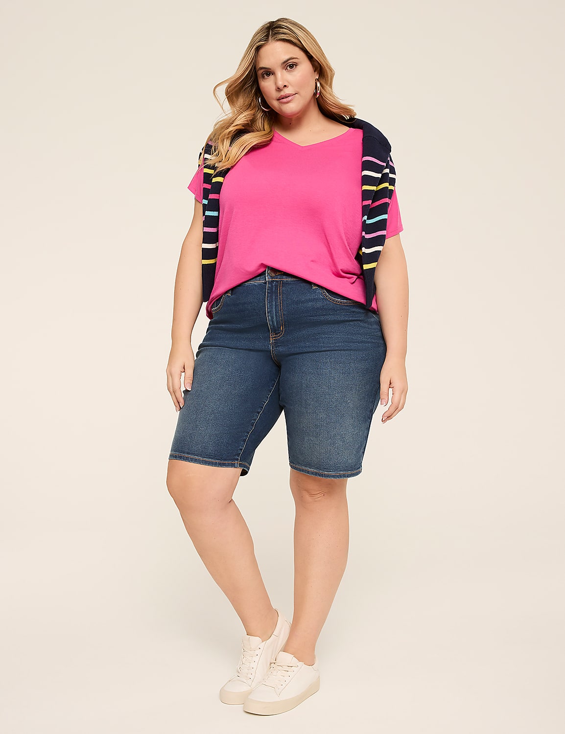No-Gap Curvy Fit Fitted 10" Bermuda Short Product Image 3