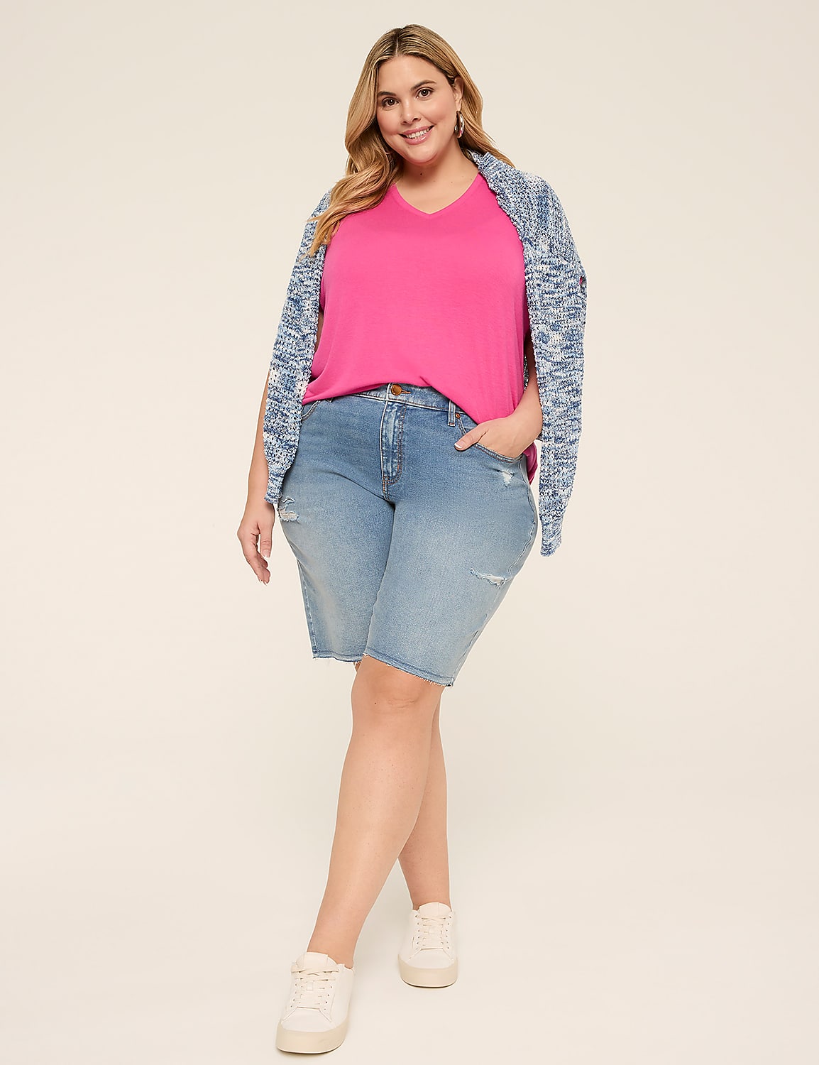 No-Gap Curvy Fit Fitted 10" Bermuda Short Product Image 3