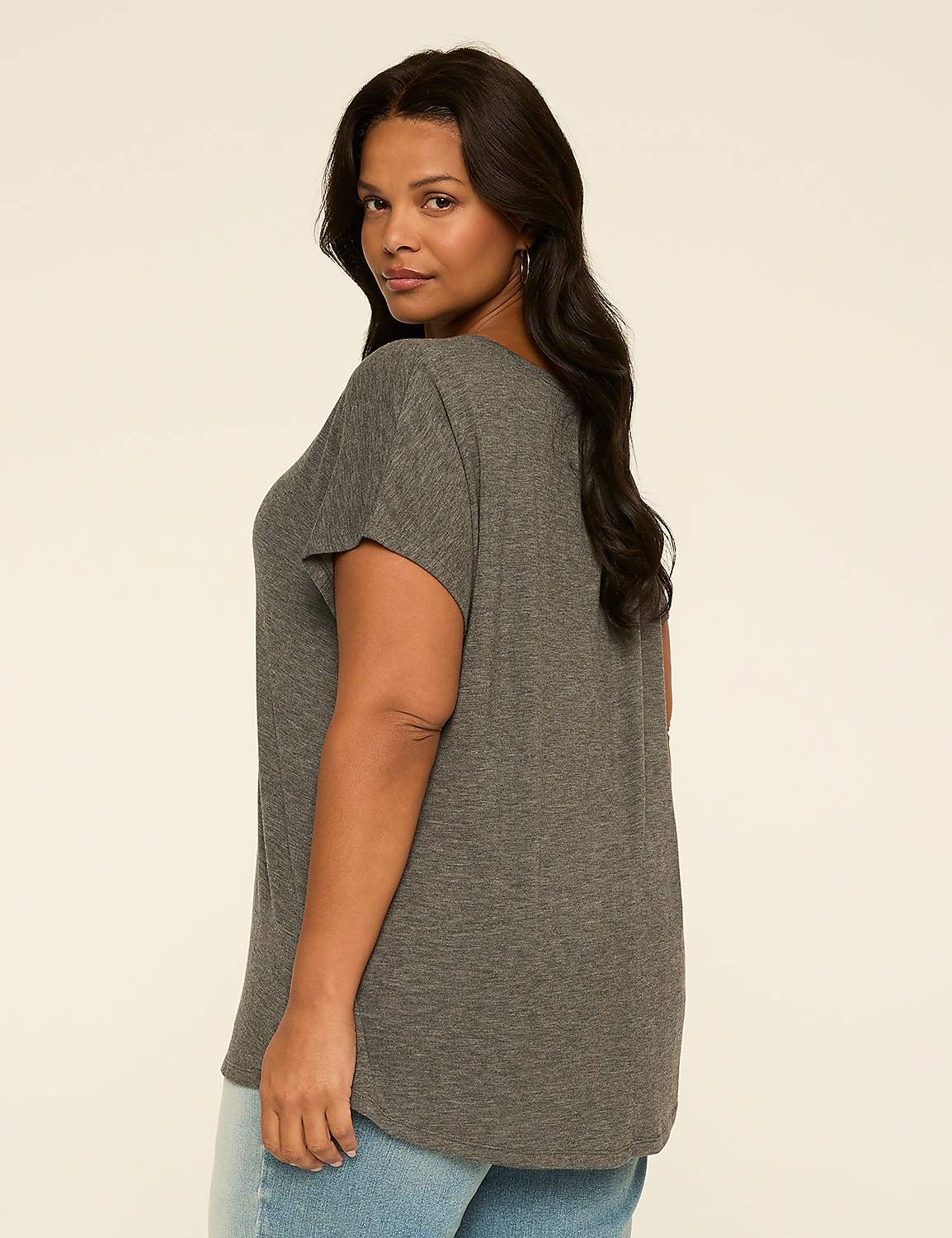 EveryWear Brushed Crew-Neck Tee Product Image 2