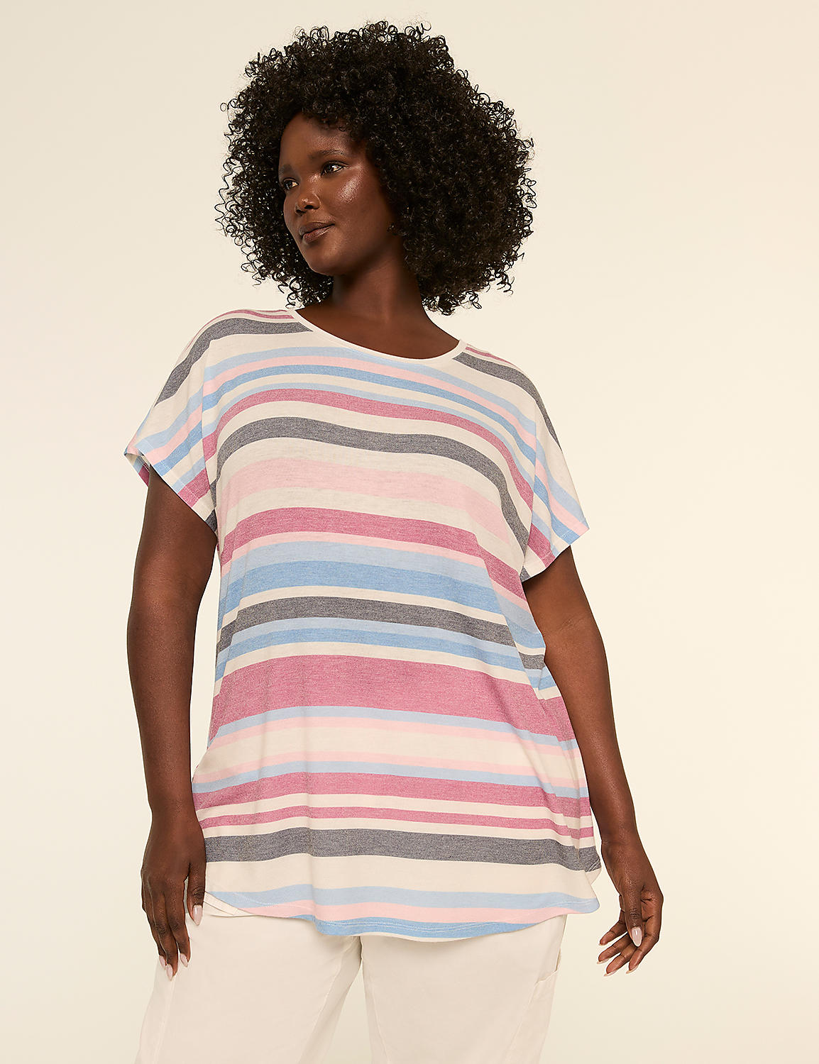 EveryWear Brushed Crew-Neck Tee Product Image 1