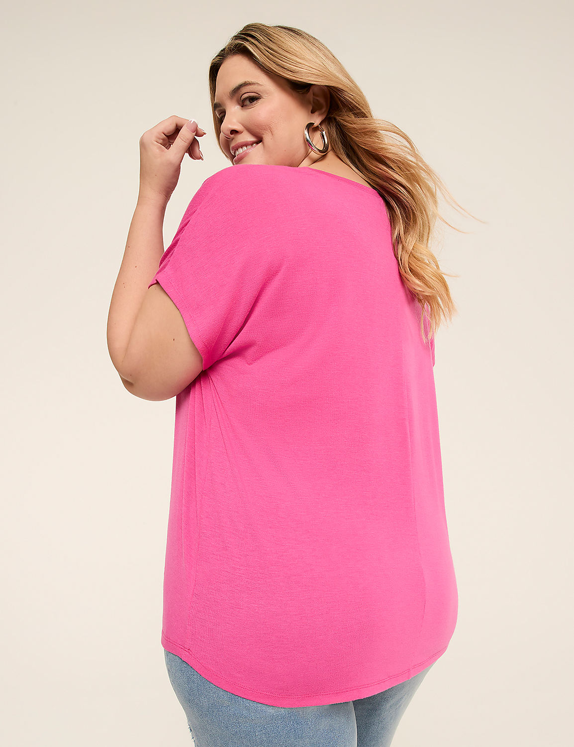 EveryWear Brushed V-Neck Tee Product Image 2