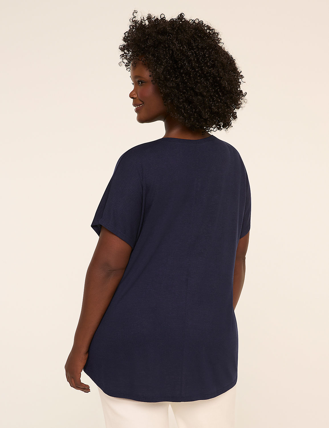 EveryWear Brushed V-Neck Tee Product Image 2