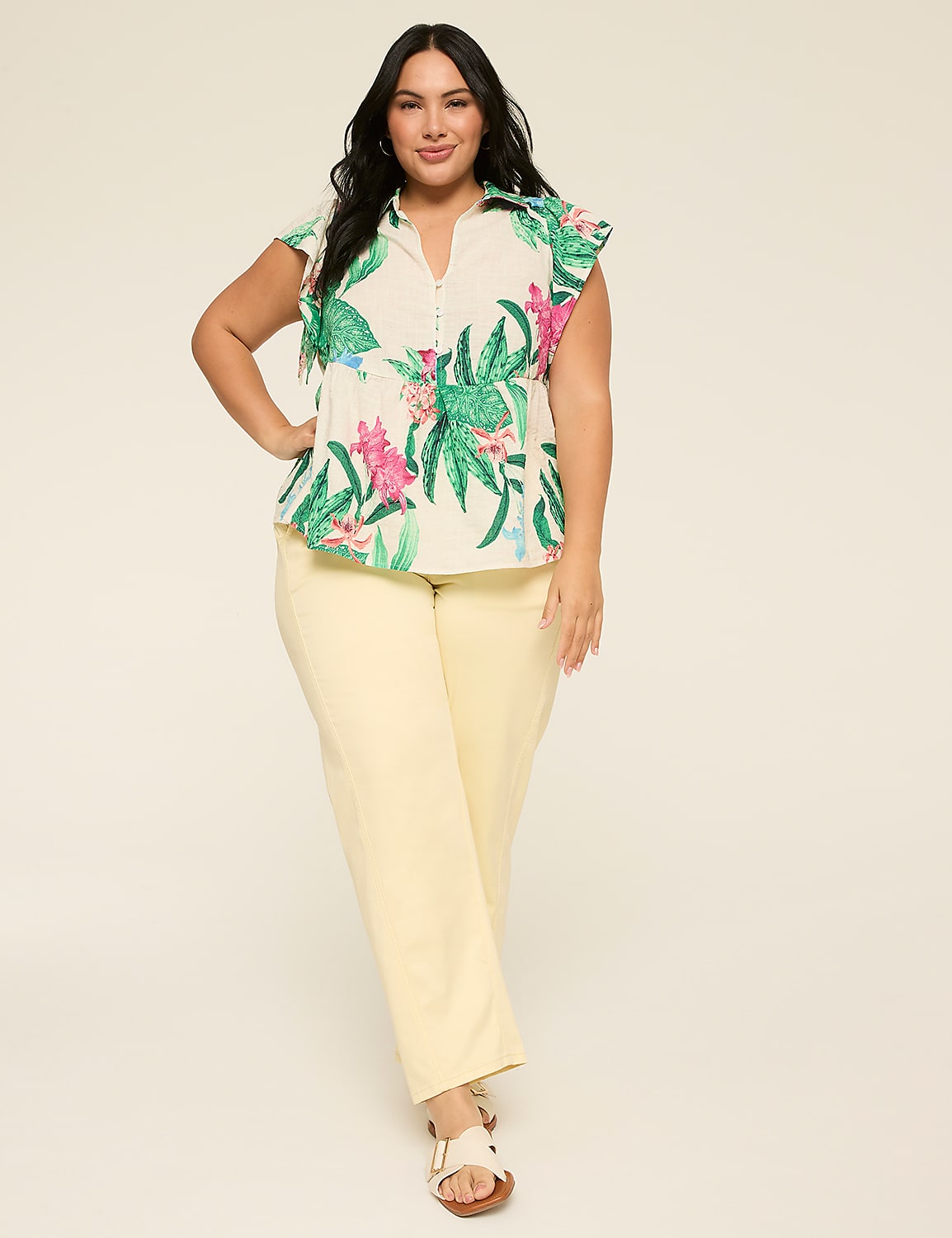 Pull-On Sateen Chino Ankle Pant Product Image 3