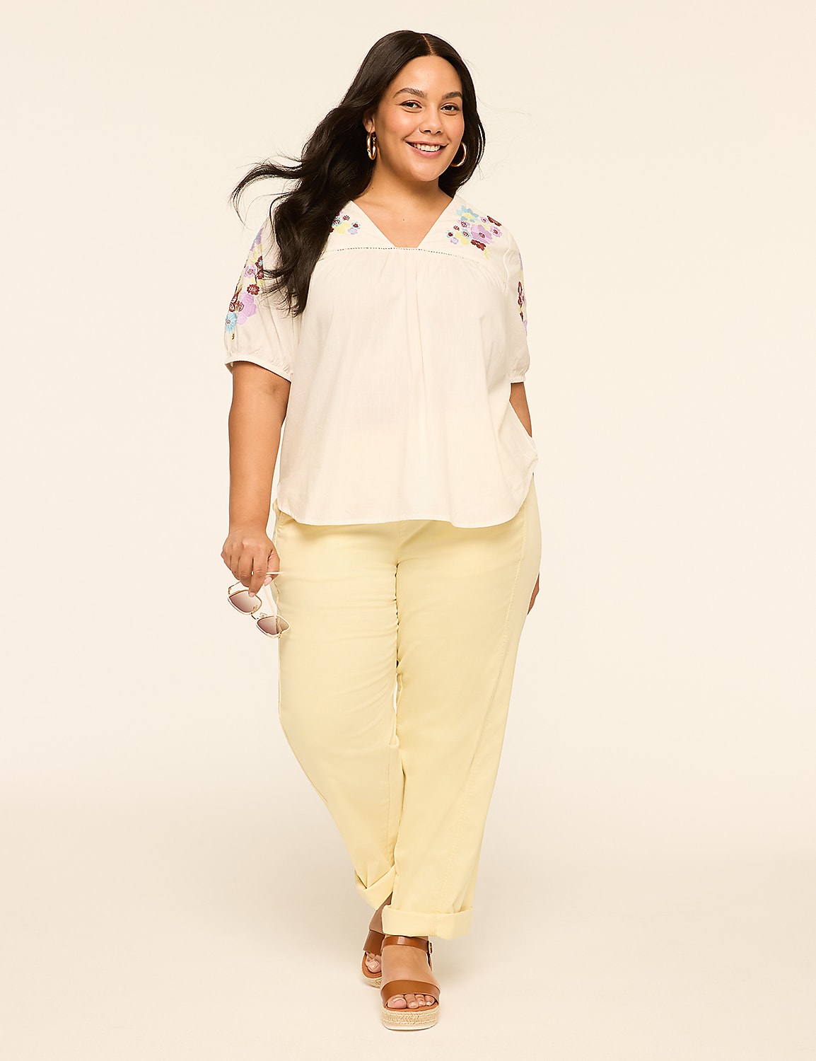 Pull-On Sateen Chino Ankle Pant Product Image 5