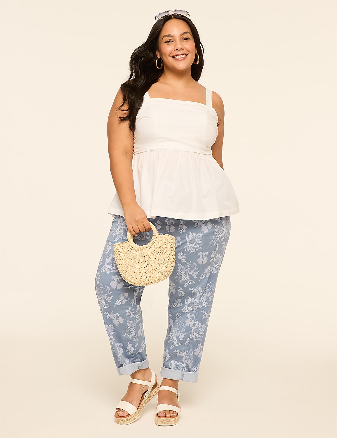 Pull-On Sateen Chino Ankle Pant Product Image 5