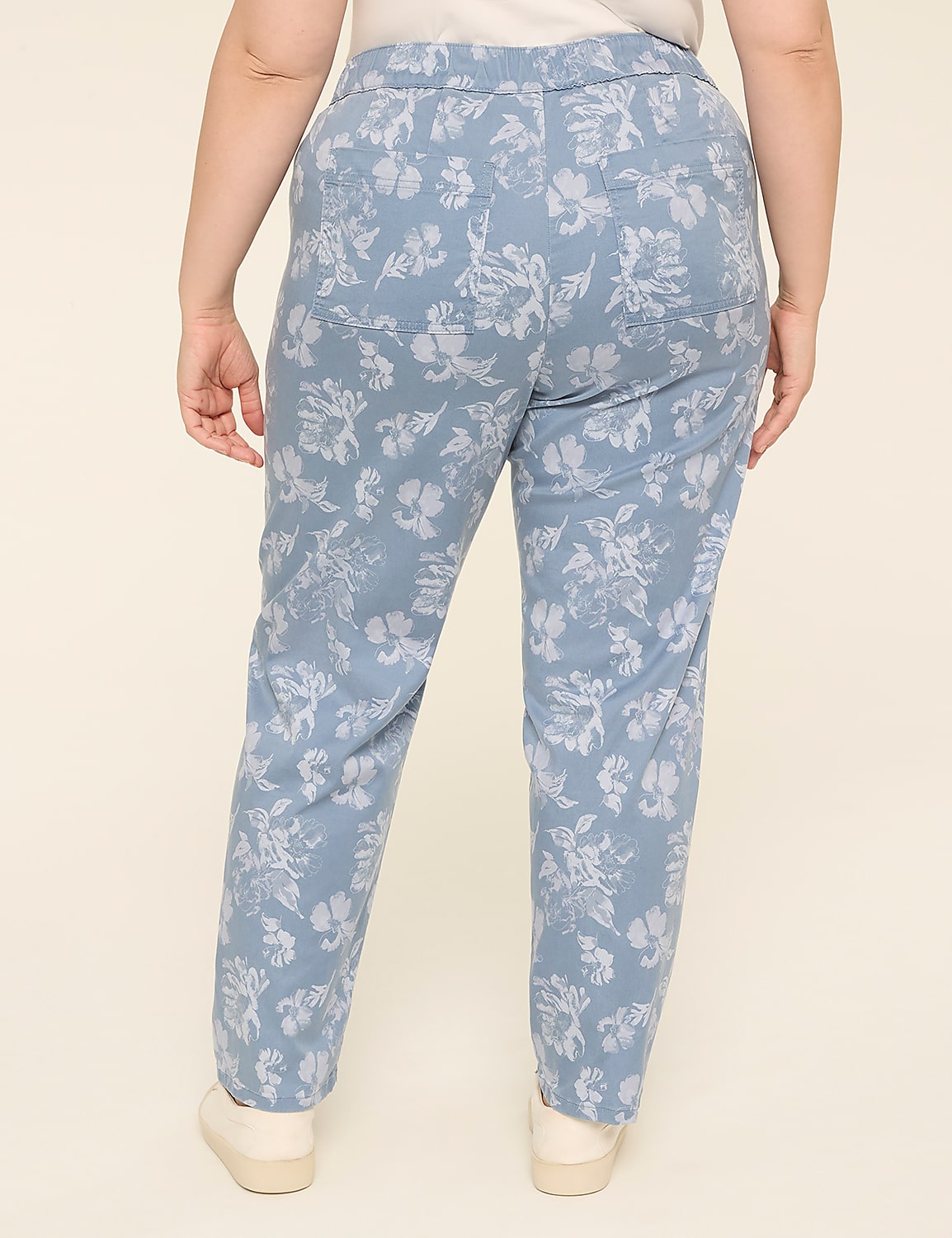 Pull-On Sateen Chino Ankle Pant Product Image 2