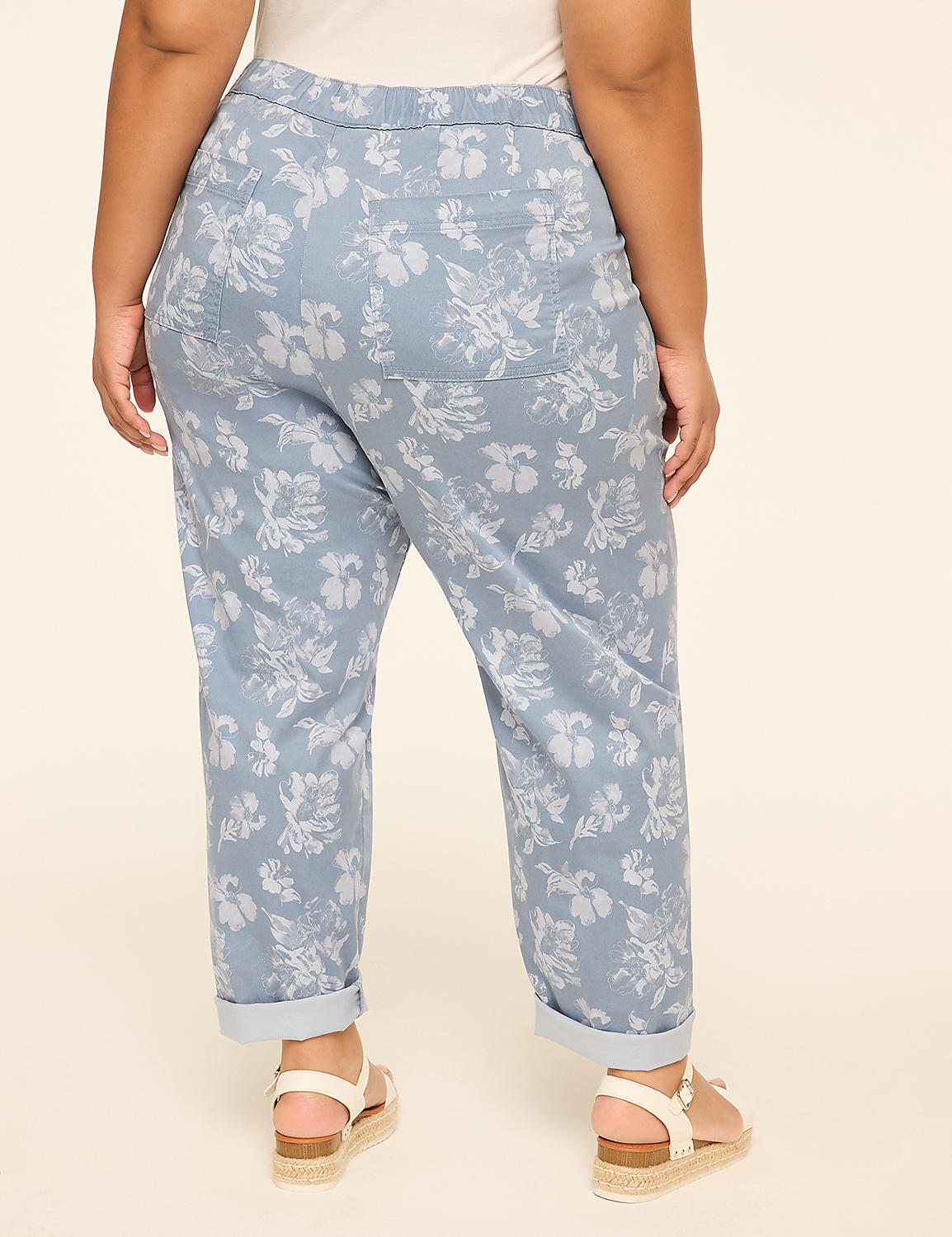 Pull-On Sateen Chino Ankle Pant Product Image 6