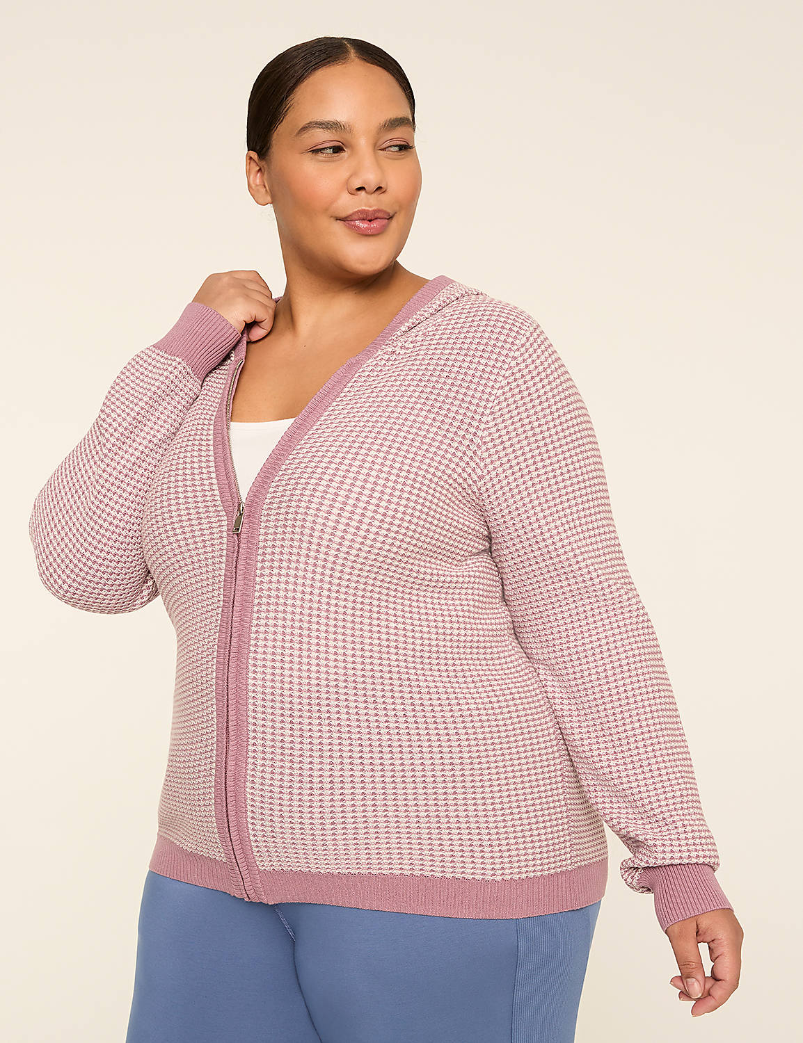 LIVI Long-Sleeve Zip Up Sweater Hoodie Product Image 1