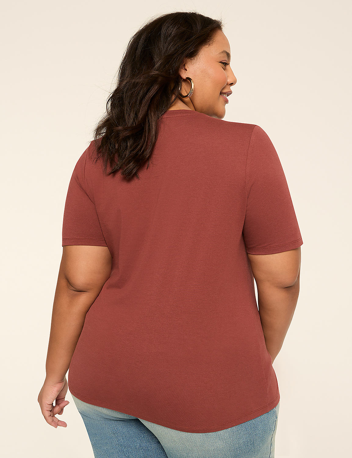 Perfect Sleeve V-Neck Tee Product Image 2