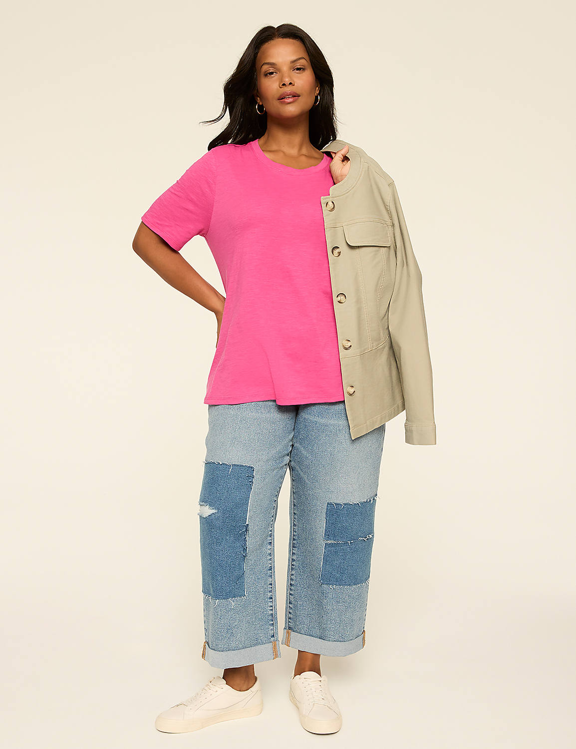 Perfect Sleeve Crew-Neck Tee Product Image 3