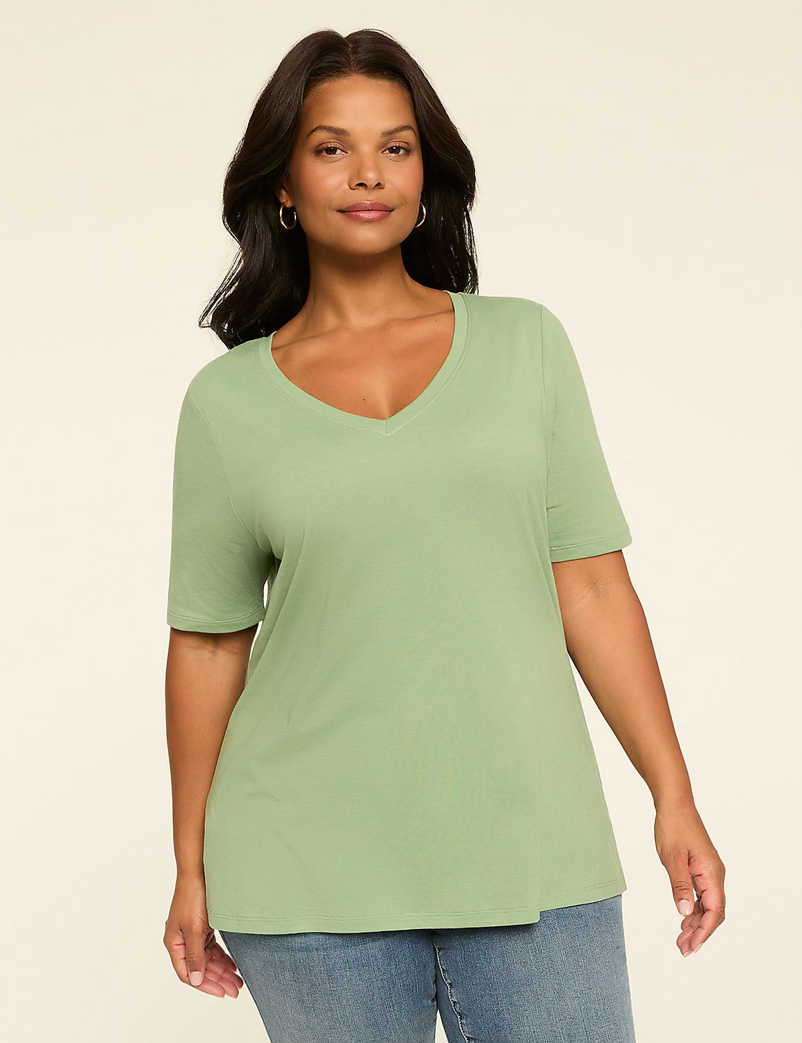 Perfect Sleeve V-Neck Tee Product Image 1