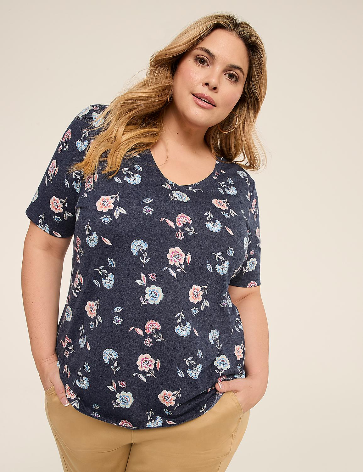 Perfect Sleeve V-Neck Tee Product Image 1