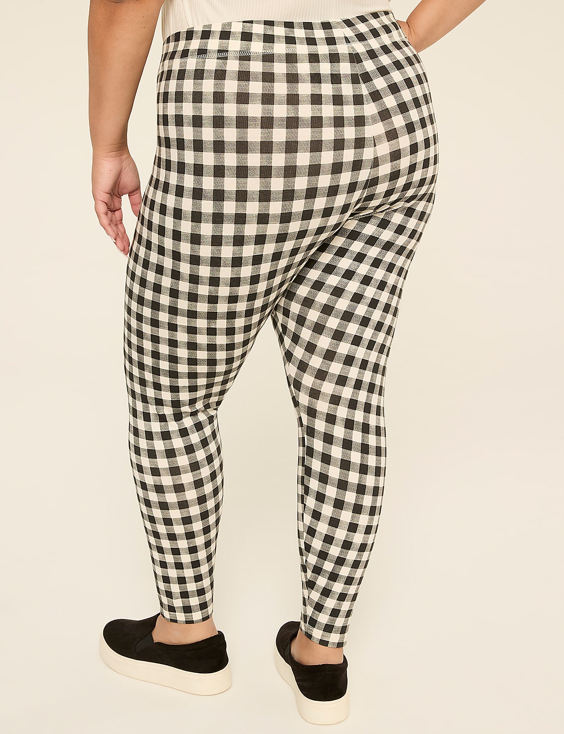 Gingham Layering Fashion Legging Product Image 2