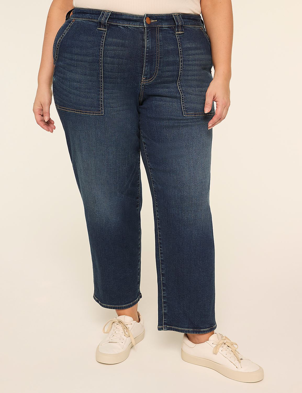High-Rise Ankle Jean Product Image 1