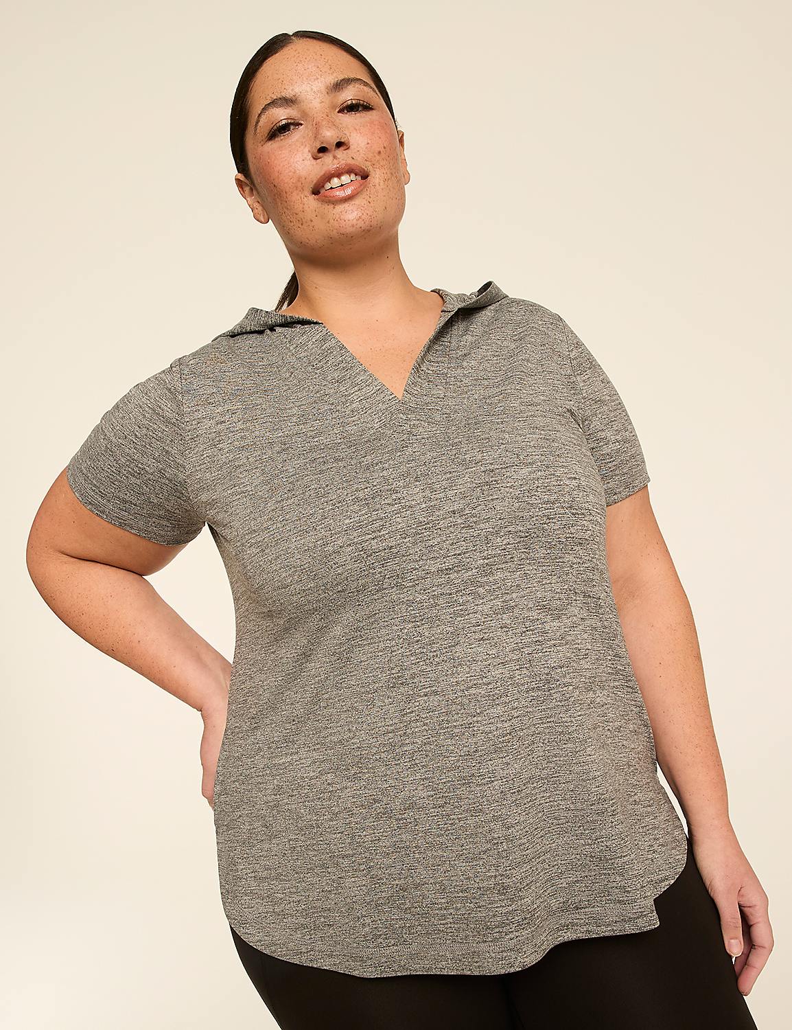 LIVI Soft Short-Sleeve Hoodie Product Image 1