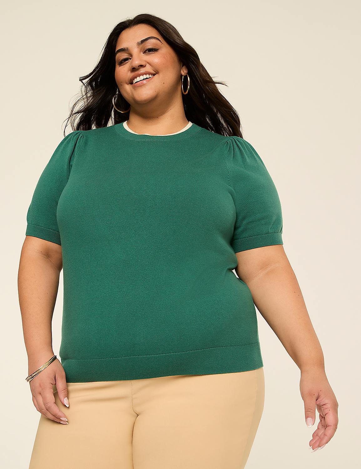 Round-Neck Pullover Sweater Product Image 1